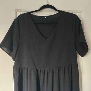 Black casual, flowy dress